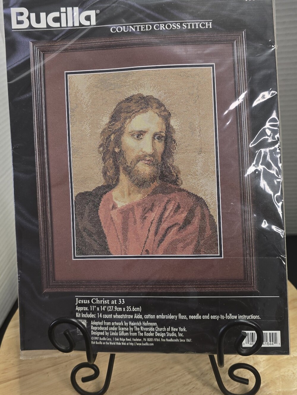 Vintage 1997 Bucilla Cross Stitch Kit of Jesus Christ at 33